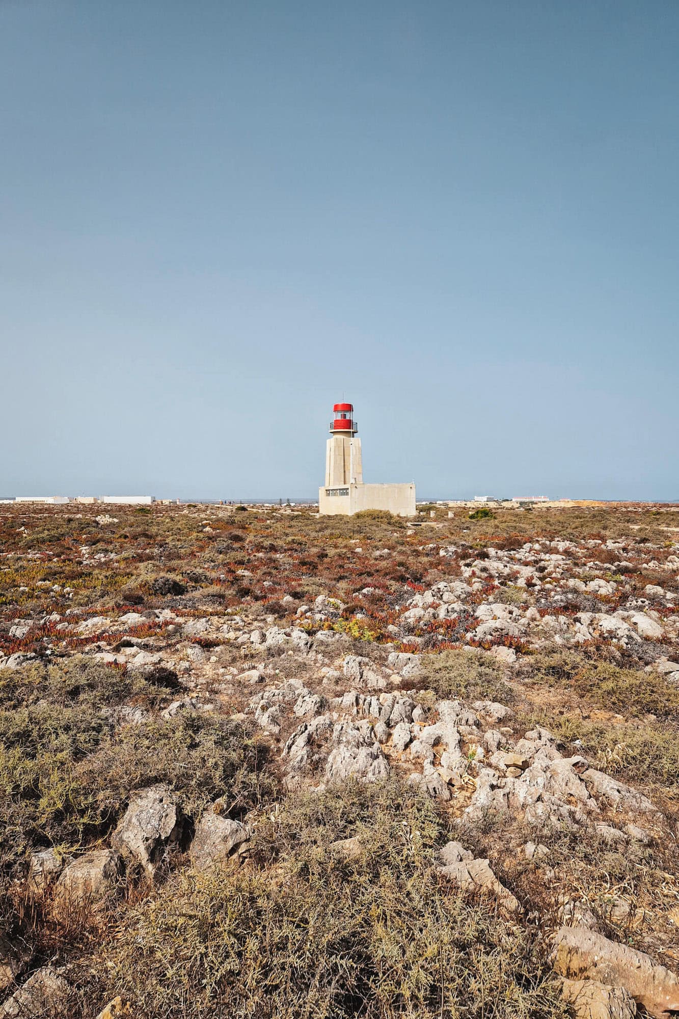 A lighthouse in the Algarve in winter