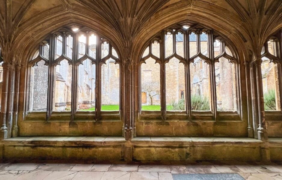Lacock Abbey cloisters - a must see during a weekend in bath