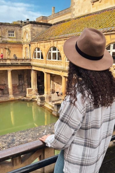 The Roman baths from above