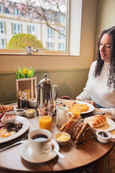 The breakfast at Brooks Guesthouse in Bath