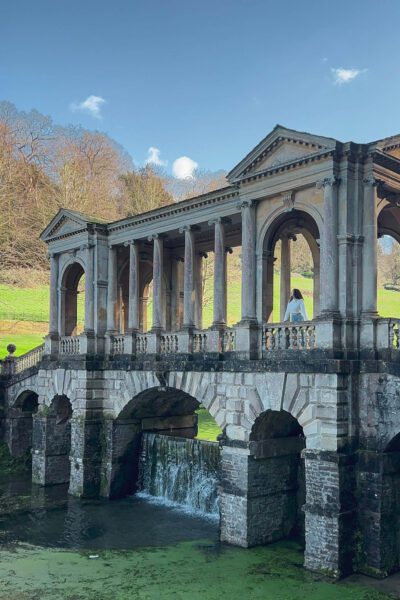 The bridge at prior park gardens in bath