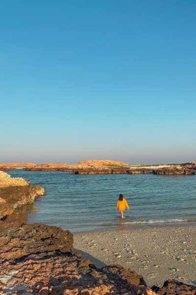 On the beach in the Daymaniyat Islands