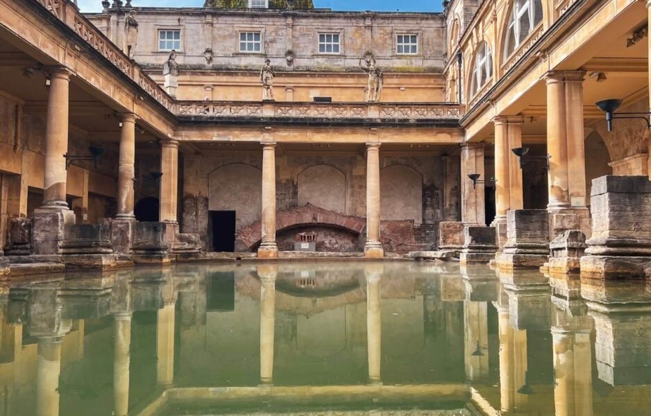 The Roman Baths are one of the best places to visit during a weekend in Bath