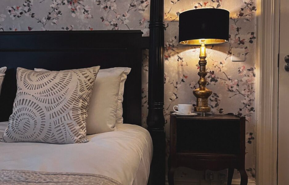 The bedside at out hotel in Bath