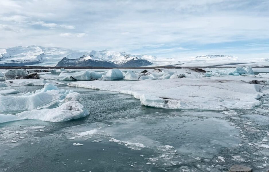 The stunning glacier lagoon in Iceland