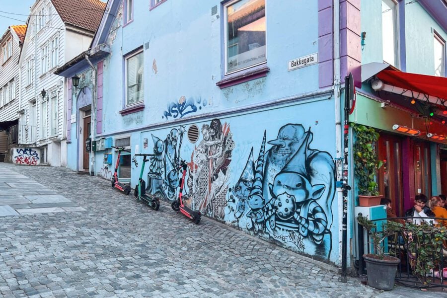 The streets an street art in Stavanger city centre