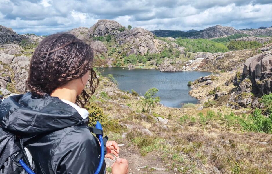 Admiring the landscapes in Magma Geopark