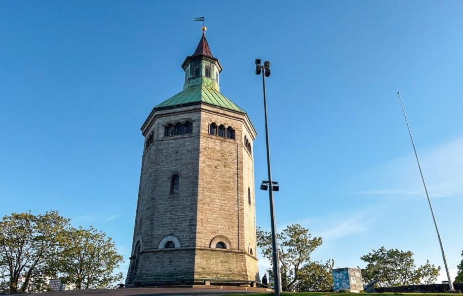 Valburg Tower in the evening sunshine