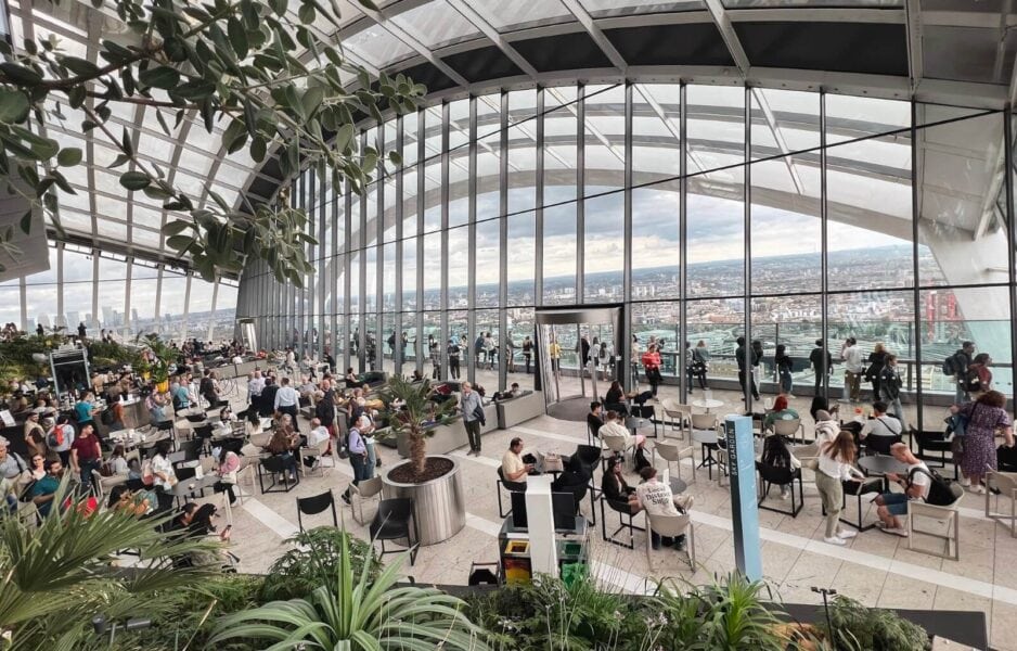 The beautiful Sky Garden is a great free thing to do during 3 days in London