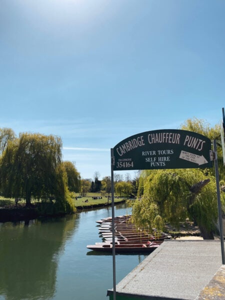 One of the best places to go punting in Cambridge