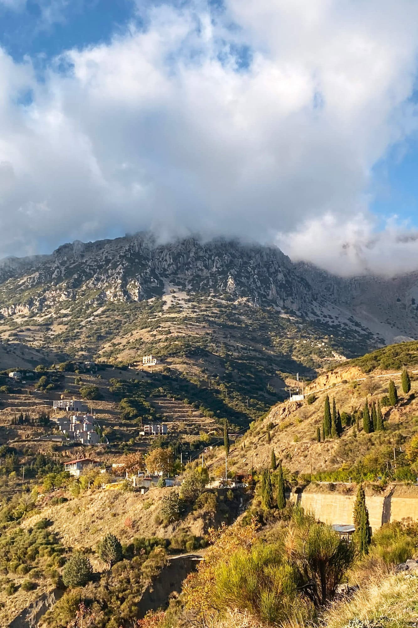 Amazing views over Arachova, on the way back from Delphi