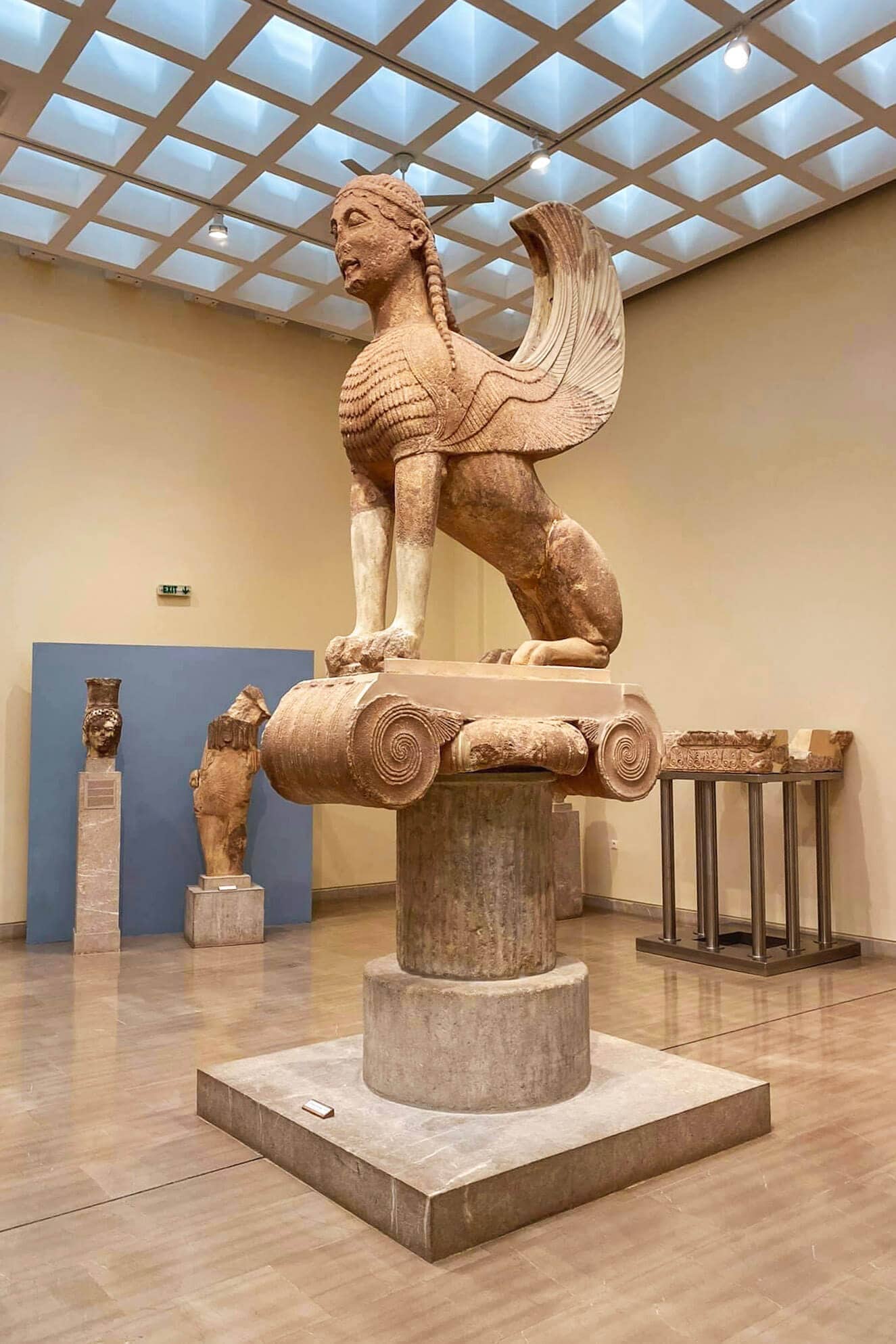 The Sphinx of Naxos in the Delphi Museum