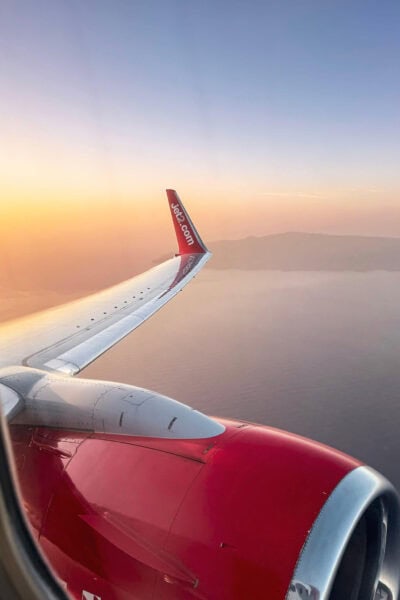 Jetting off to spend 4 days in Tenerife - the view from the airplane window