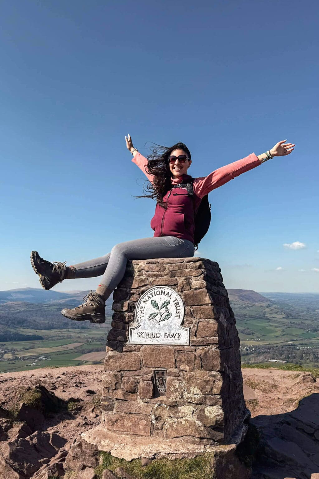 Me ontop of Skirrid trig point in Wales