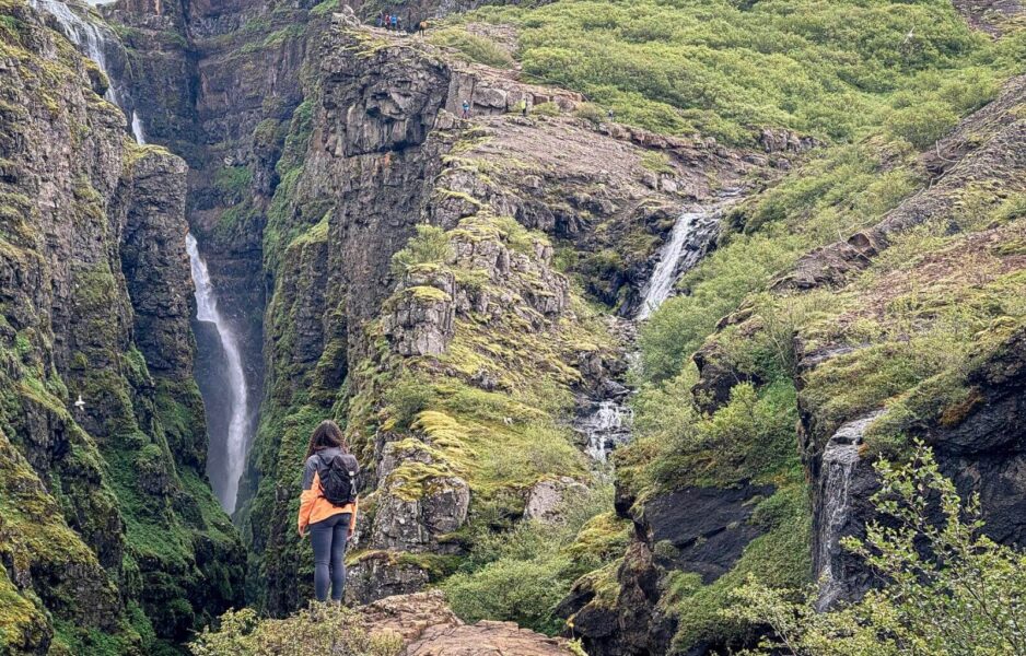 Incredible views from Glymur Waterfall