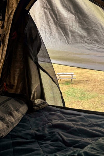 Views from inside the tent