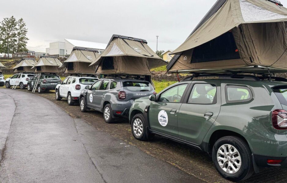 The nomad tents lined up in a row on our final day